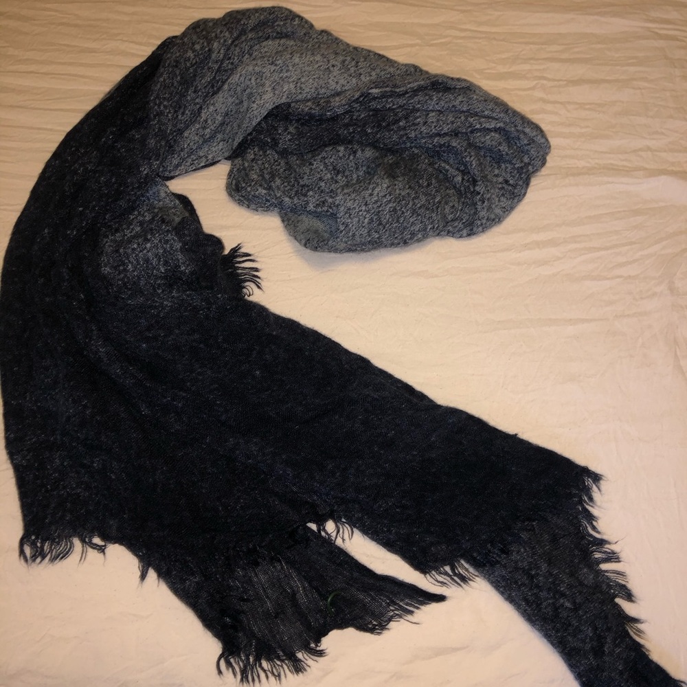 Zara blue ombré scarf